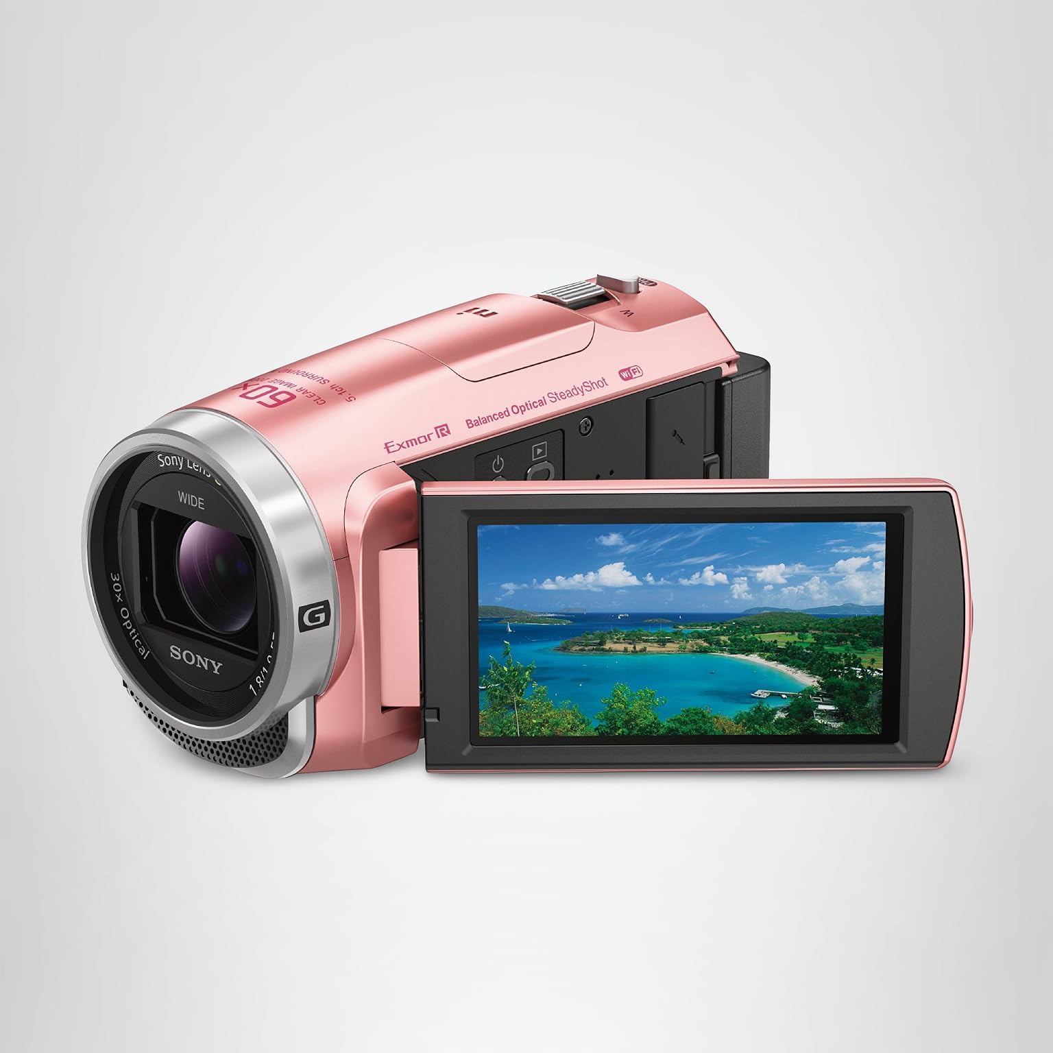 Amazon | SONY ビデオカメラHDR-CX675 32GB 光学30倍 ピンク Handycam